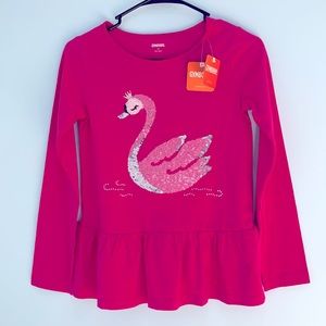 Gymboree long-sleeve hot pink tee